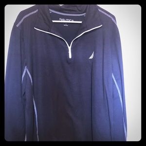 Nautica black pull over light weight jacket